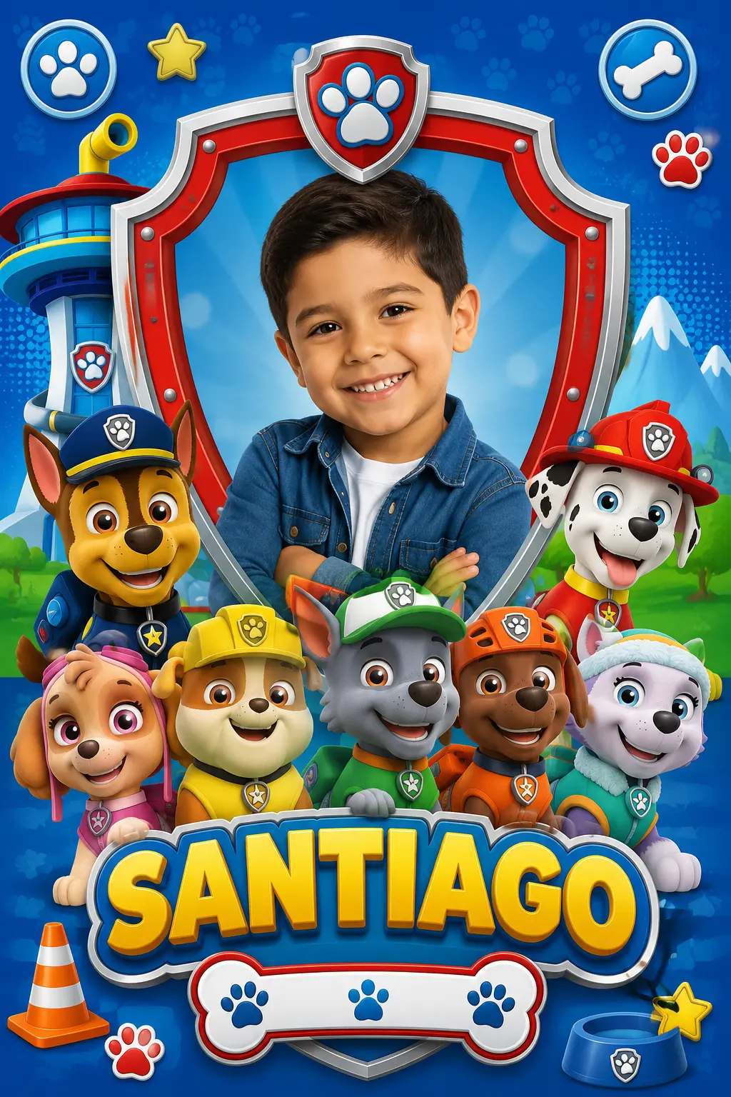 Invitación Paw Patrol