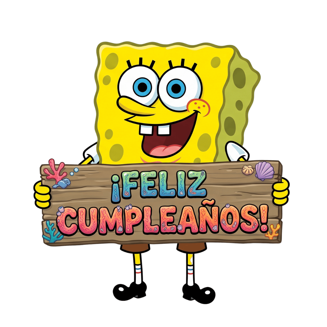 Ilustración temática de Bob Esponja
