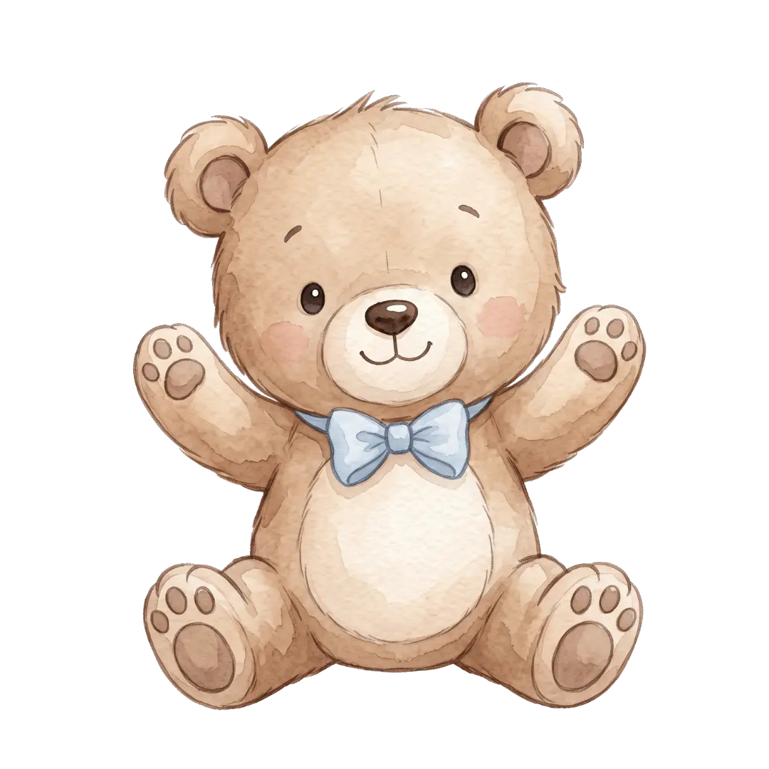 Tiernos animalitos de peluche para baby shower